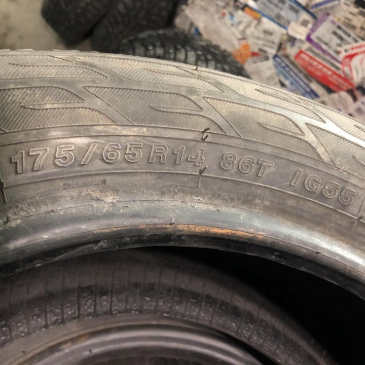 175/65 R14 шина зимняя Йокогама 1шт как Новая