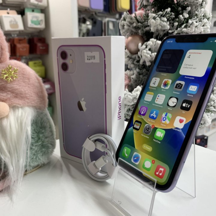 iPhone 11 64 Gb Purple (не вскрывался, гарантия)