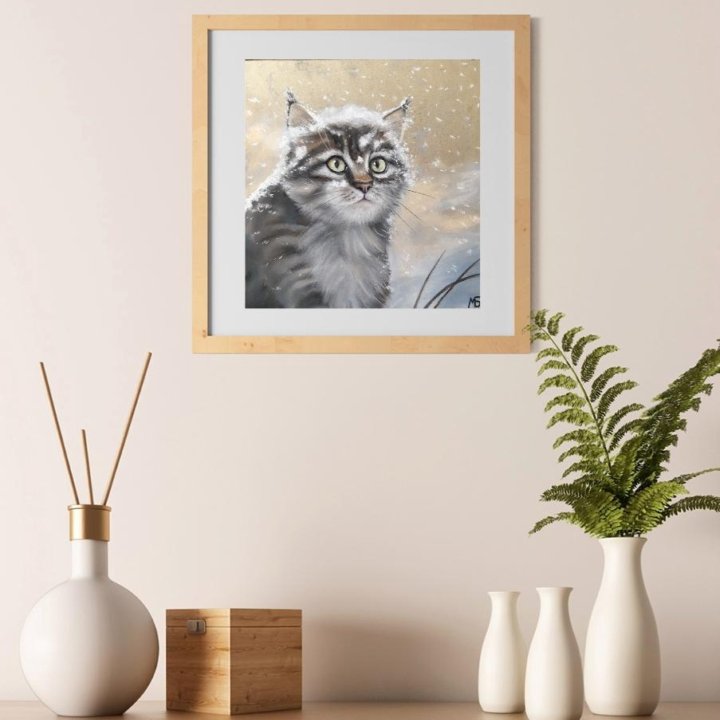 Картина с котом 