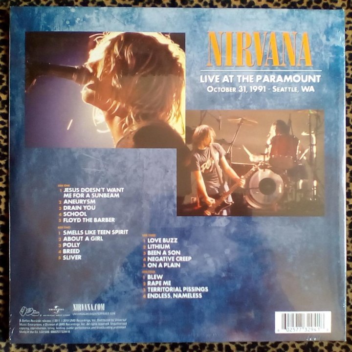 Nirvana - Live AT The Paramount (2LP)