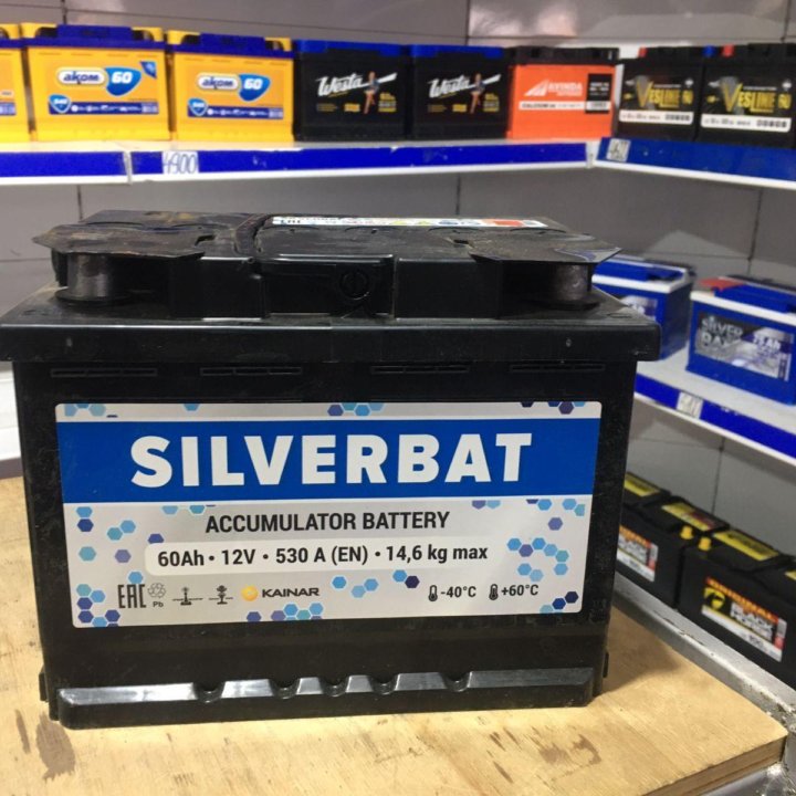 Аккумулятор SILVERBAT 60 А/ч