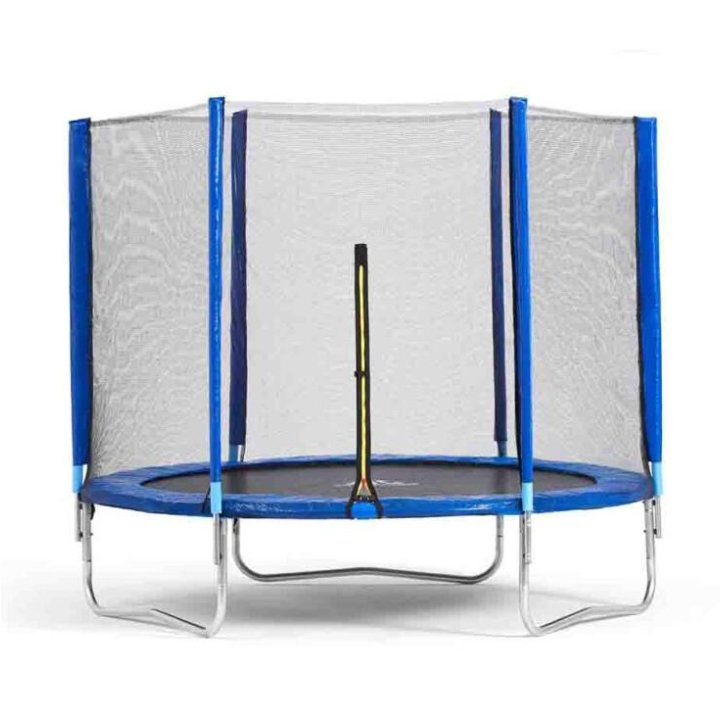 Батут с сеткой DFC Trampoline Fitness 8FT Blue