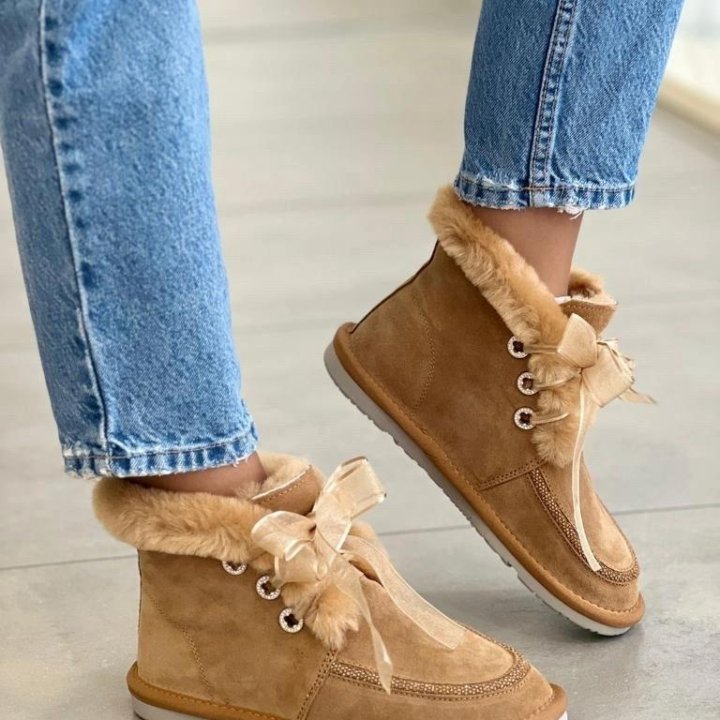 Замшевые ботинки????