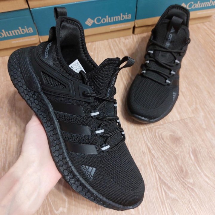  ADIDAS мягкие черные кроссовки мужские