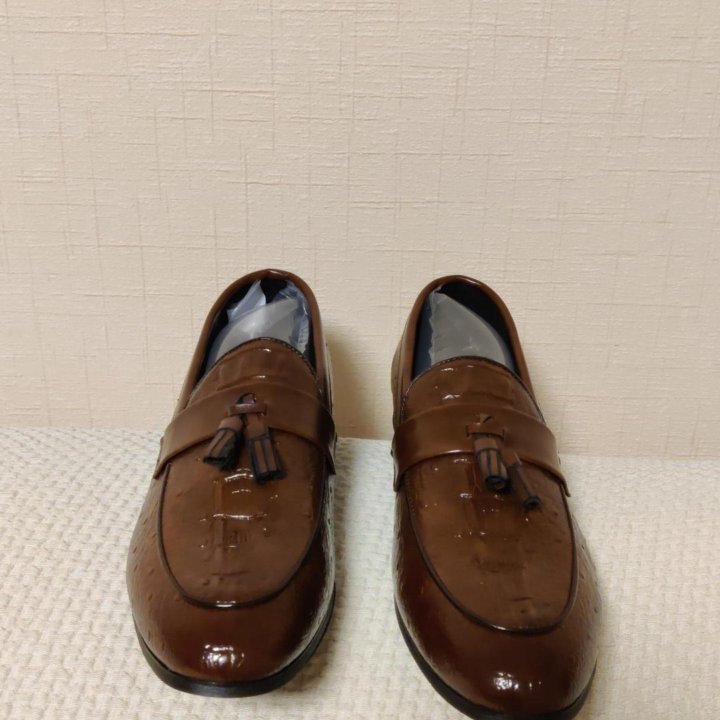 Туфли мужские кожаные оксфорды, лоферы 47 размер