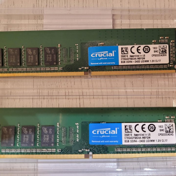 Оперативная память Crucial ddr4 8gb х2