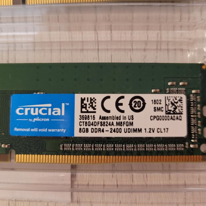 Оперативная память Crucial ddr4 8gb х2