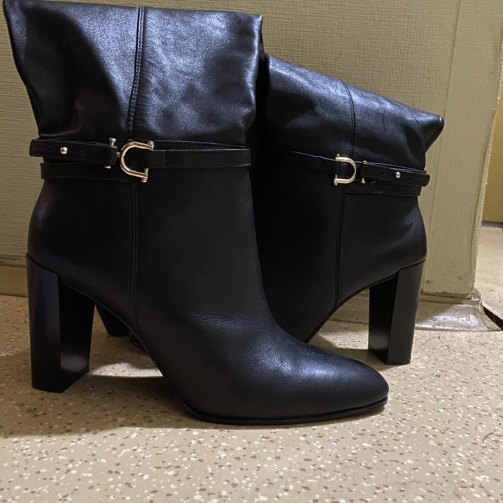 Сапоги кожаные