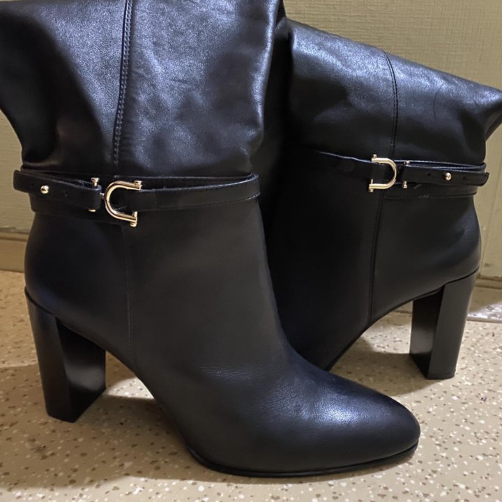 Сапоги кожаные