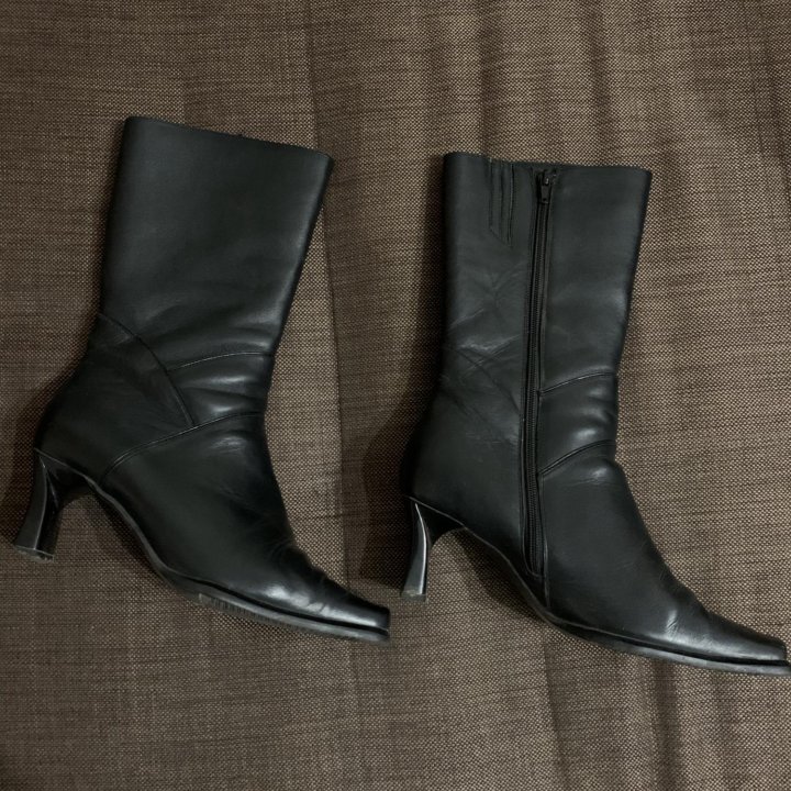 Сапоги кожаные