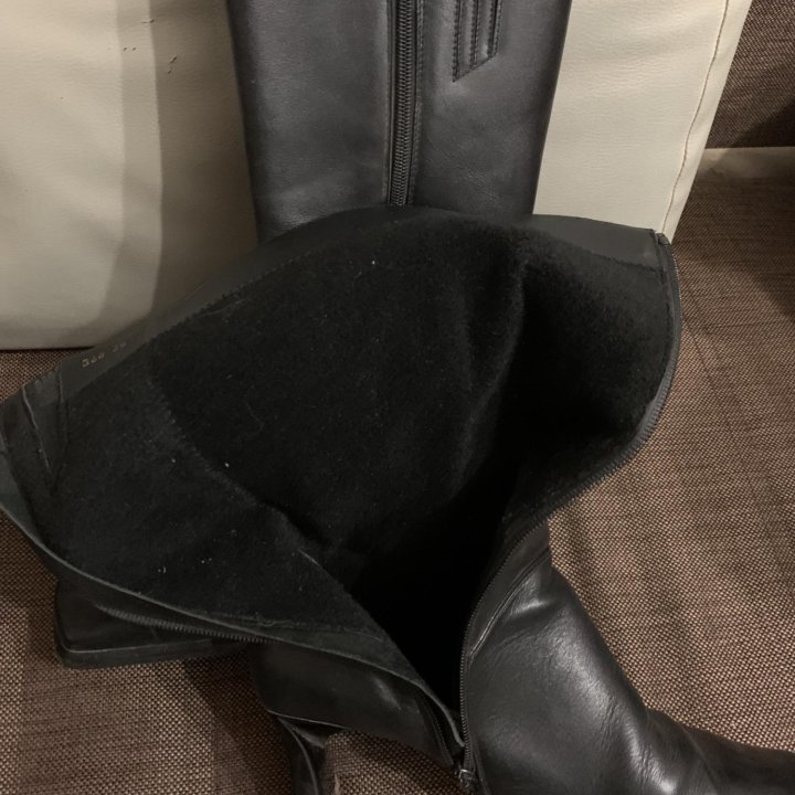 Сапоги кожаные