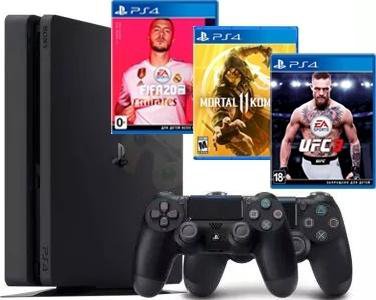 PS 4 Slim 1TB + 750игр в подарок! Гарантия 1год