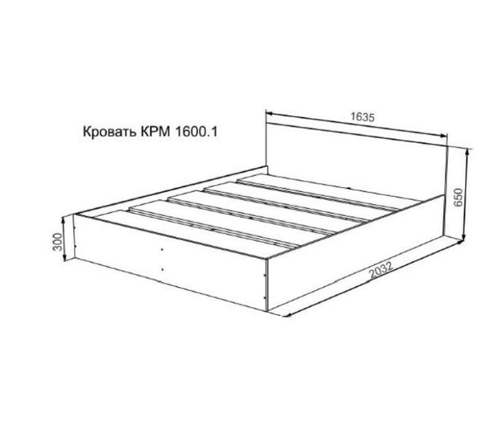 Кровать «Мори» КРМ 1600.1