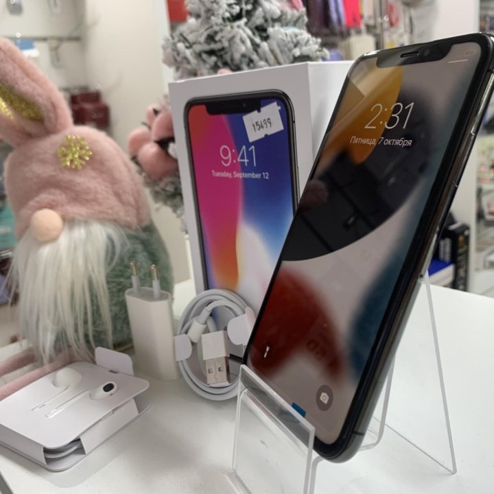 iPhone X 64гб Space Gray (не вскрывался, гарантия)