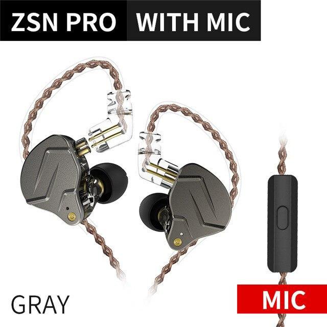 Наушники-вкладыши KZ ZSN PRO, 1BA + 1DD, Hi-Fi.