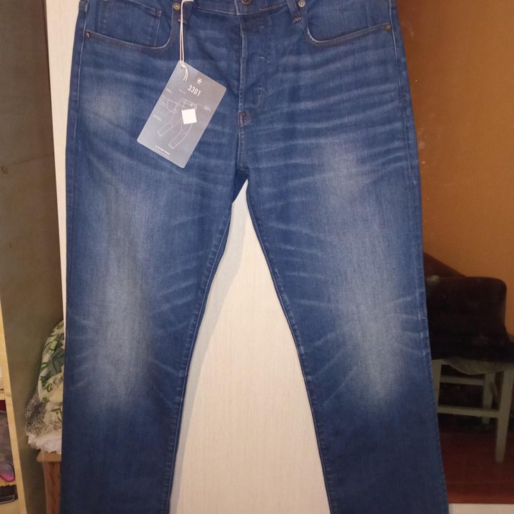 Джинсы G-Star Raw 3301 relaxed 48-50р 33-34