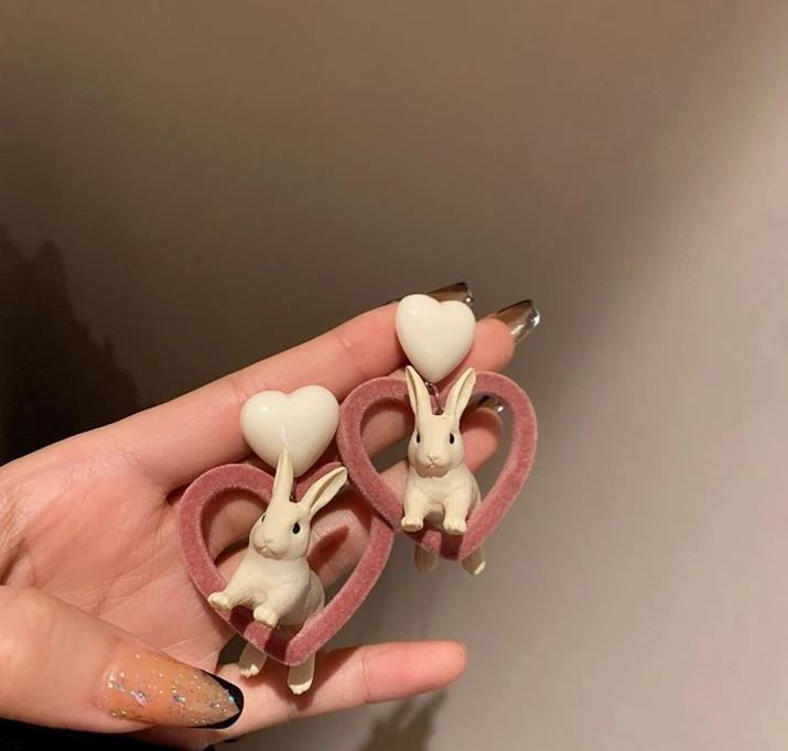 Серьги кролики