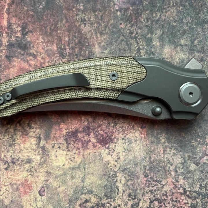 Нож Maxace Rock M390 MRK04 brown mikarta