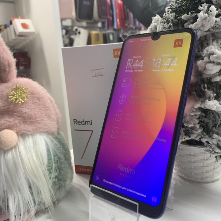 Телефон Redmi 7 4/64 гб (новый,гарантия)