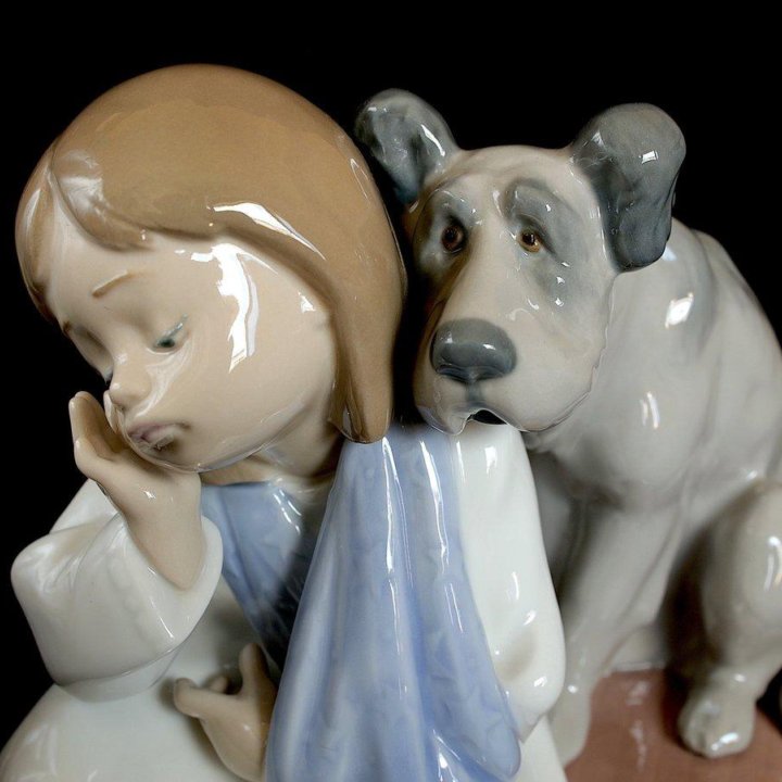 Фигурка Фарфор Я не могу играть lladro Испания