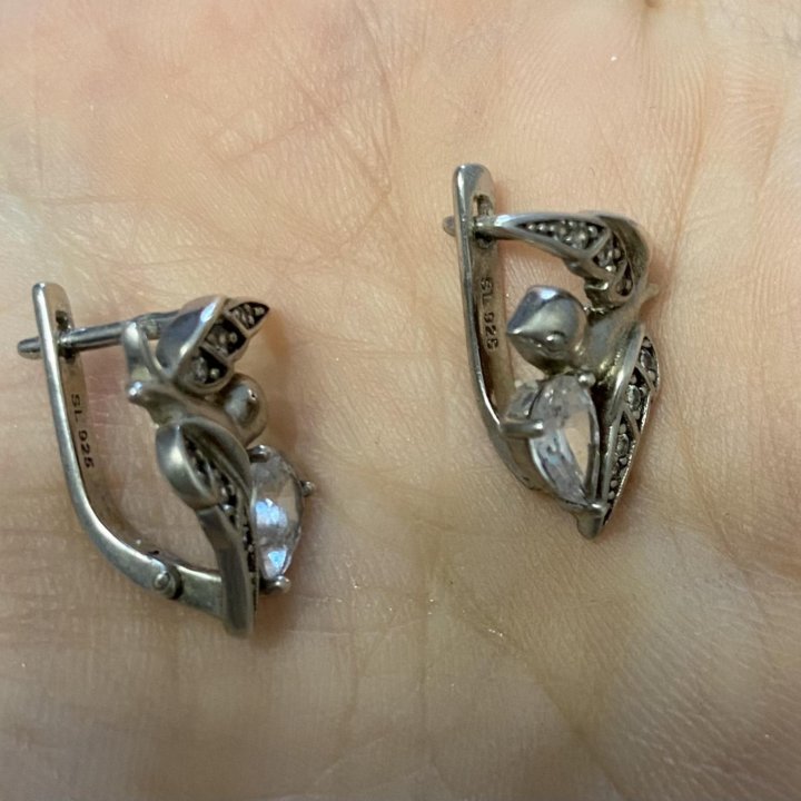 Серьги 925