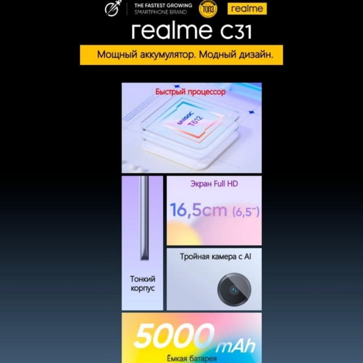 Realme silver C31 3 & 32 GB