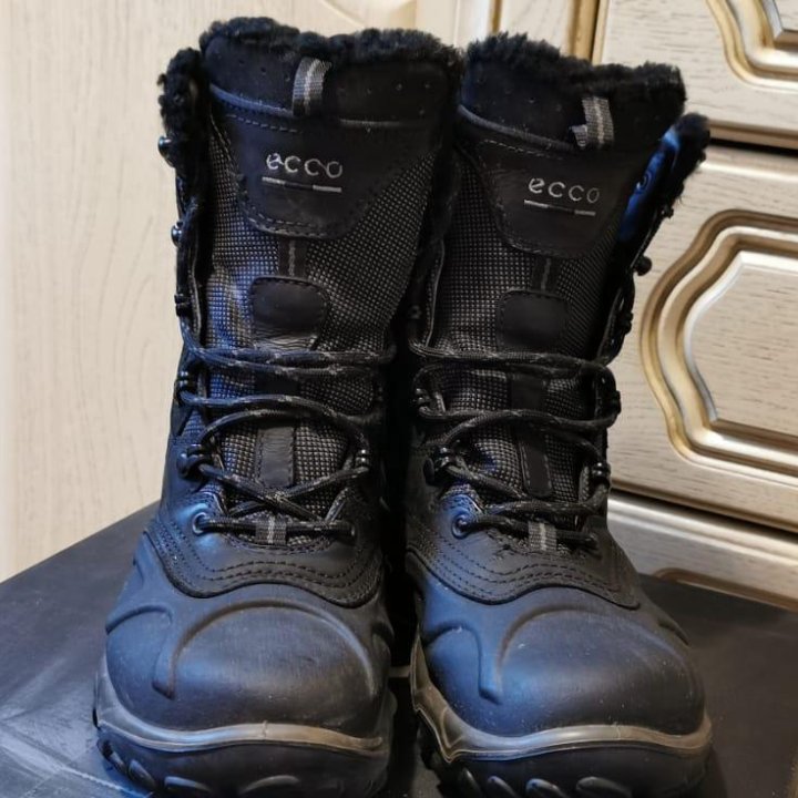 Оригинальные кожаные ботинки Ecco