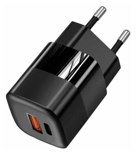 СЗУ TFN NANO USB/USB-C 33W PD 3А Black (WCRPD22)