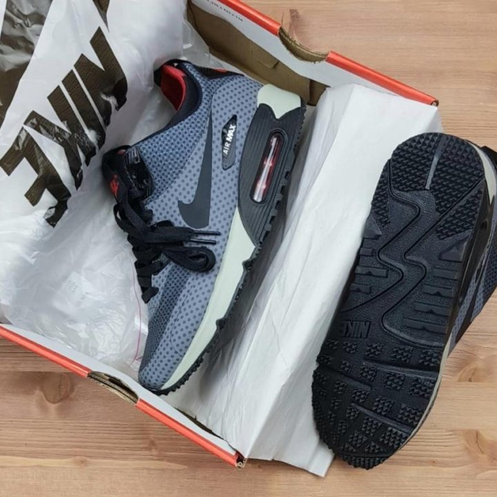 ☑Мужские Nike Air Max 90 Mid Grey новые