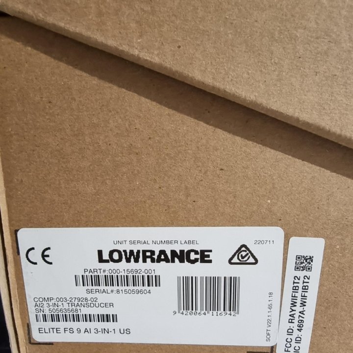 Эхолот lowrance elite 9 fs