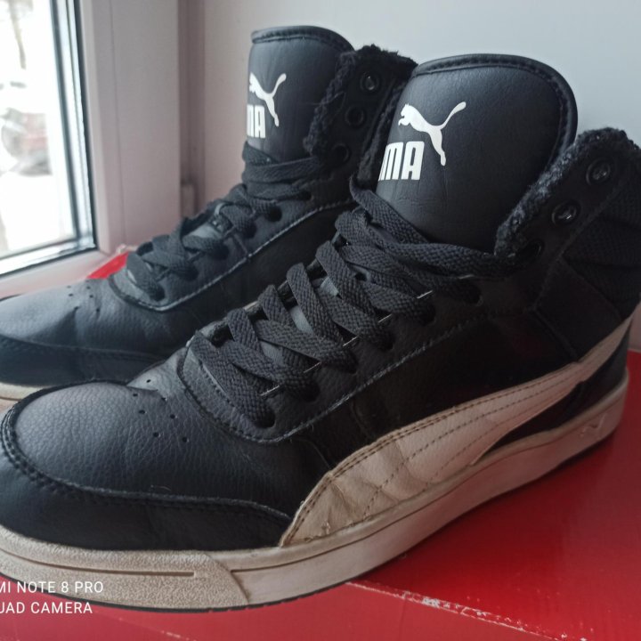 Puma кроссовки зима кожа оригинал 43-44 размер