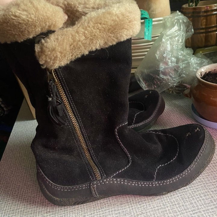 Зимние сапоги Clarks