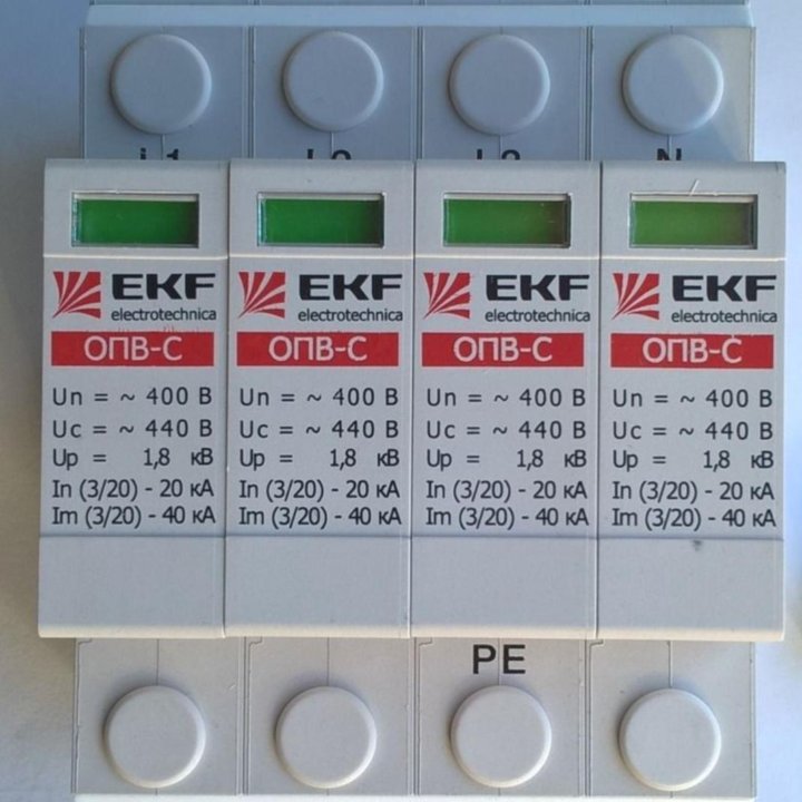 Ограничители импульсных напряжений EKF ОПВ-C/4P