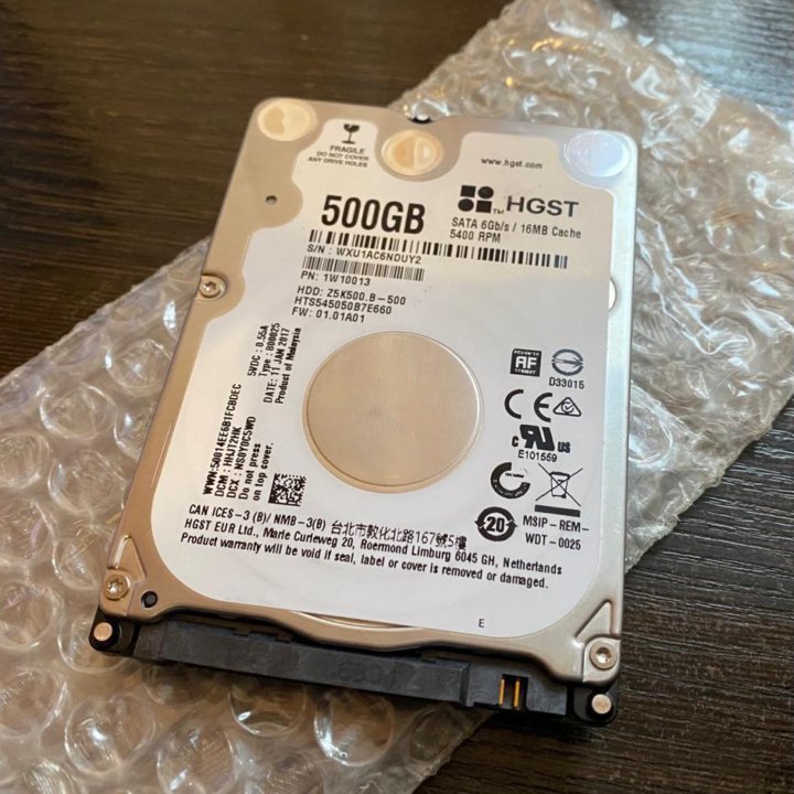 Ноутбучный диск HGST 500Gb Wind10