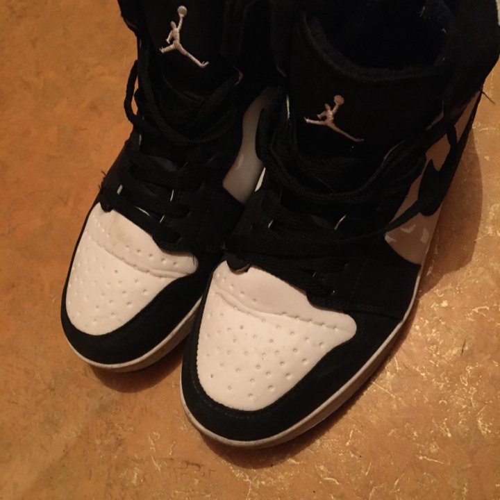 Nike Air Jordan оригинал, high, black-white