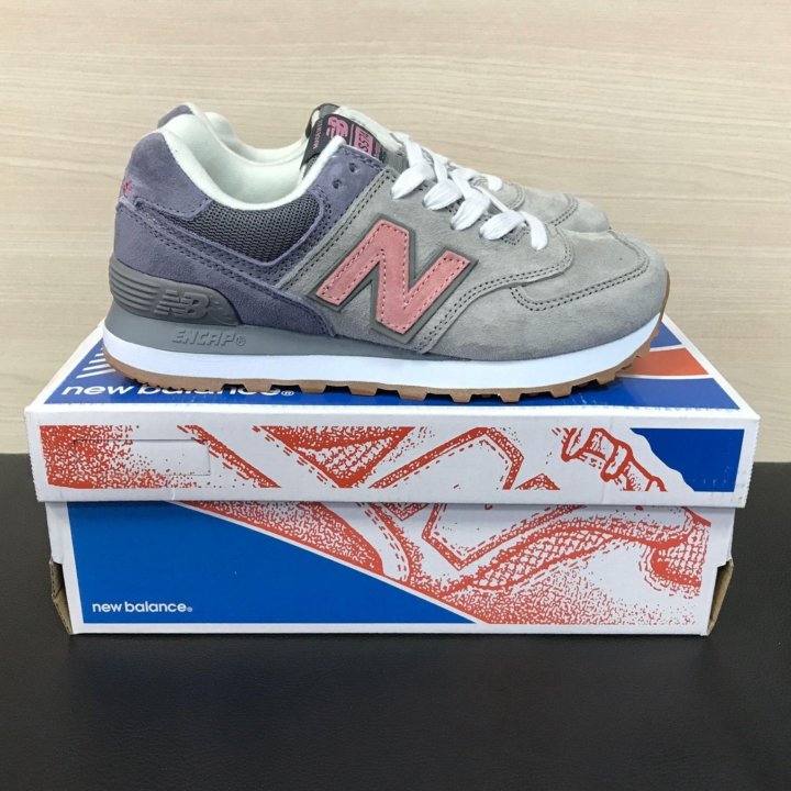 Кроссовки New Balance 574 женские серые в Москве, цена 1 900 руб ...