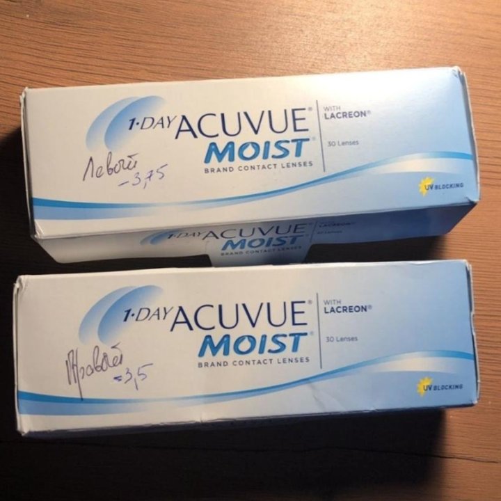 Линзы контактные acuvue moist 1-day