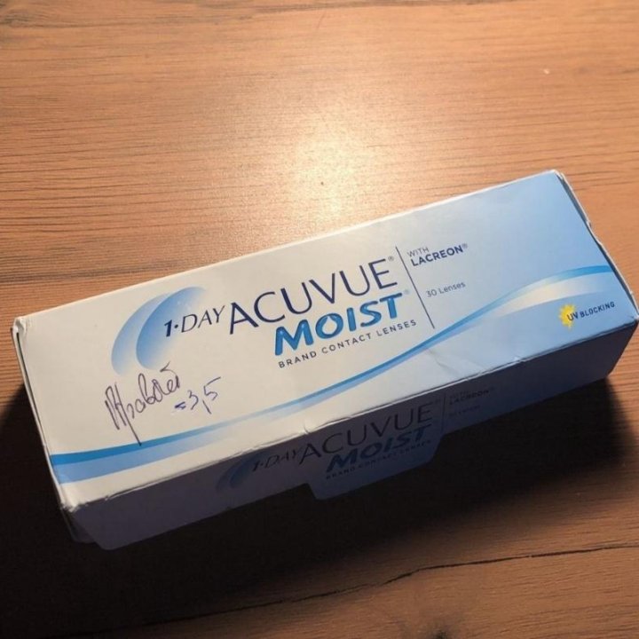 Линзы контактные acuvue moist 1-day