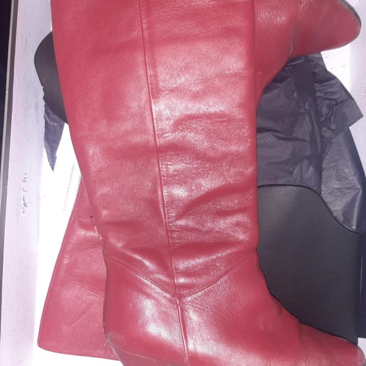 Сапоги кожаные