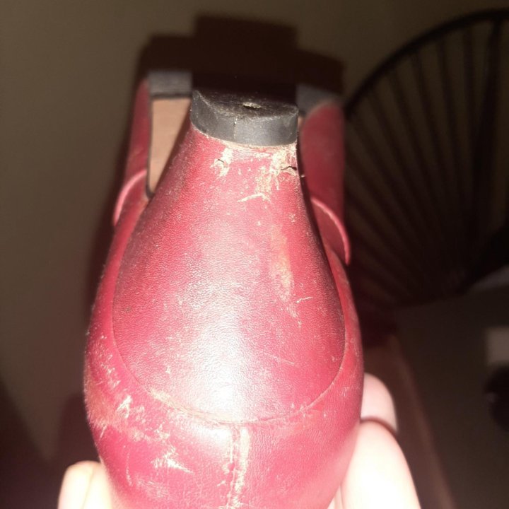 Сапоги кожаные