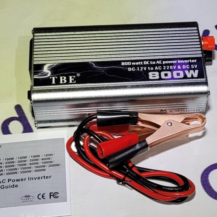 Инвертор напряжения с 12-220В 800W TBE