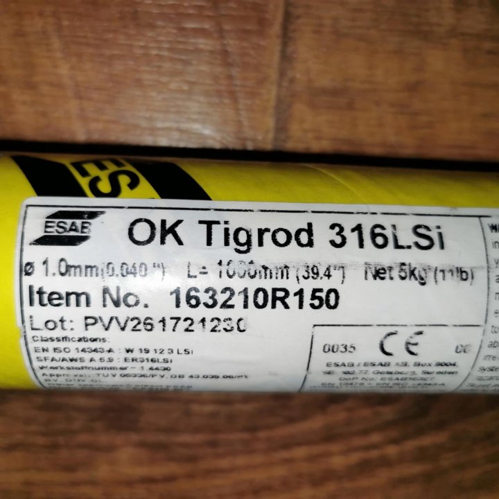 Присадка нерж. ESAB OK Tigrod 316LSi d1.0