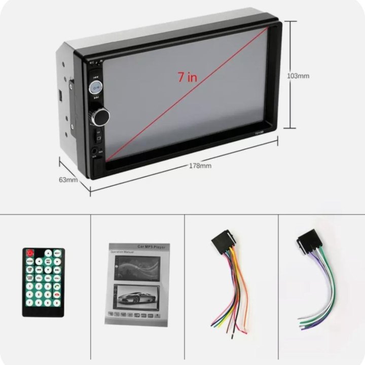 Автомагнитола 2din с камерой