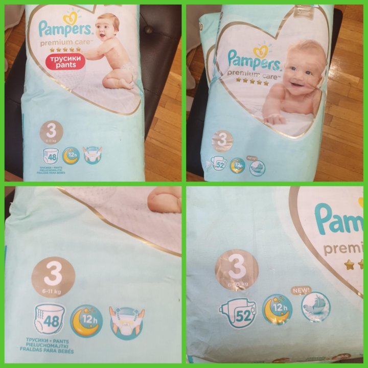 Pampers premium care трусики 3