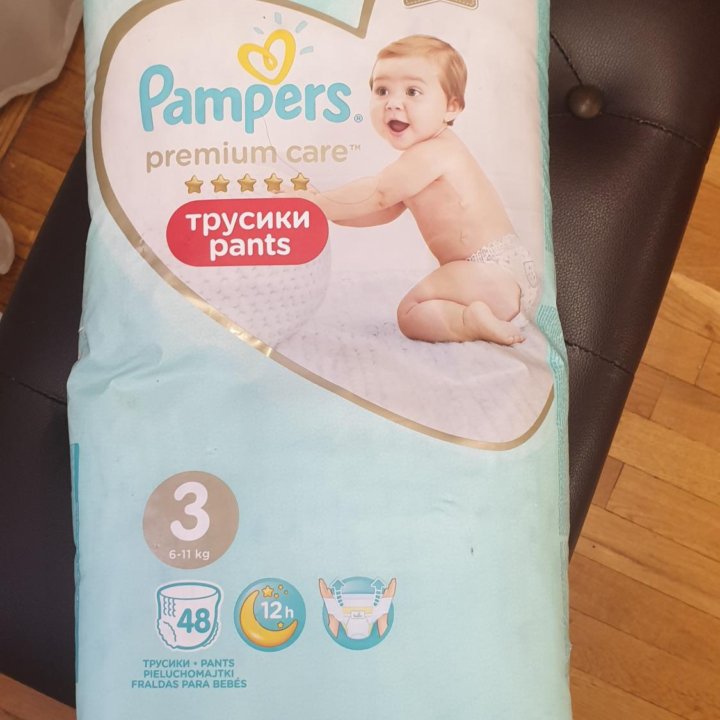 Pampers premium care трусики 3