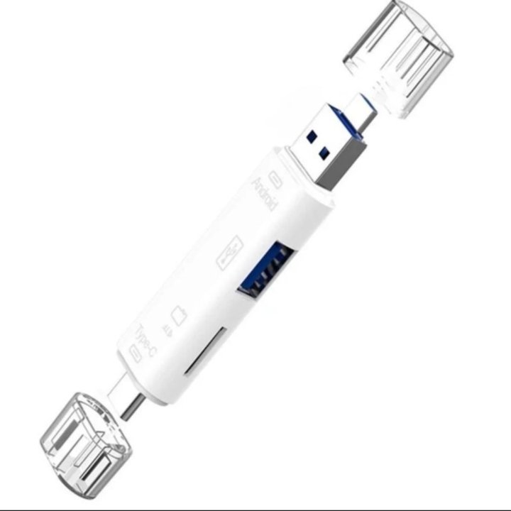 Переходник 5в1 usb micro usb typebc usb micro sd