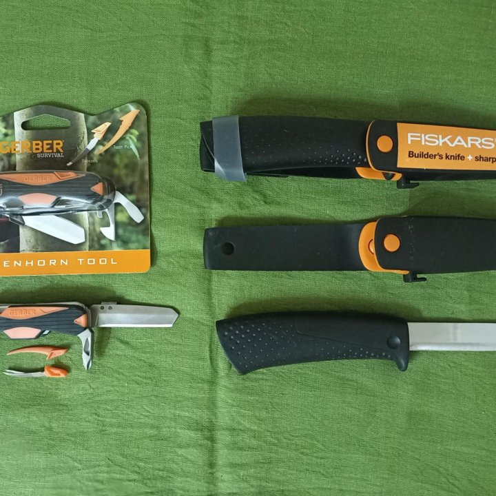 Набор: нож Fiskars Фискарс + мультитул Gerber