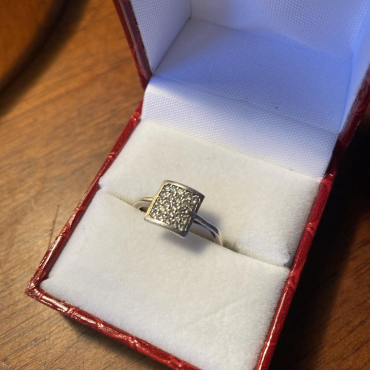 Кольцо серебро