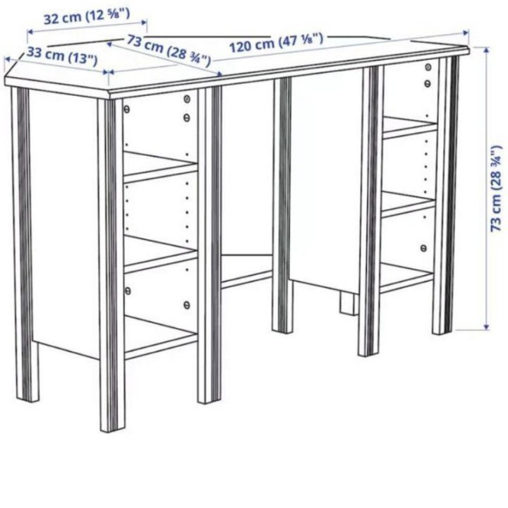 Стол компьютерный угловой IKEA Икея Брусали