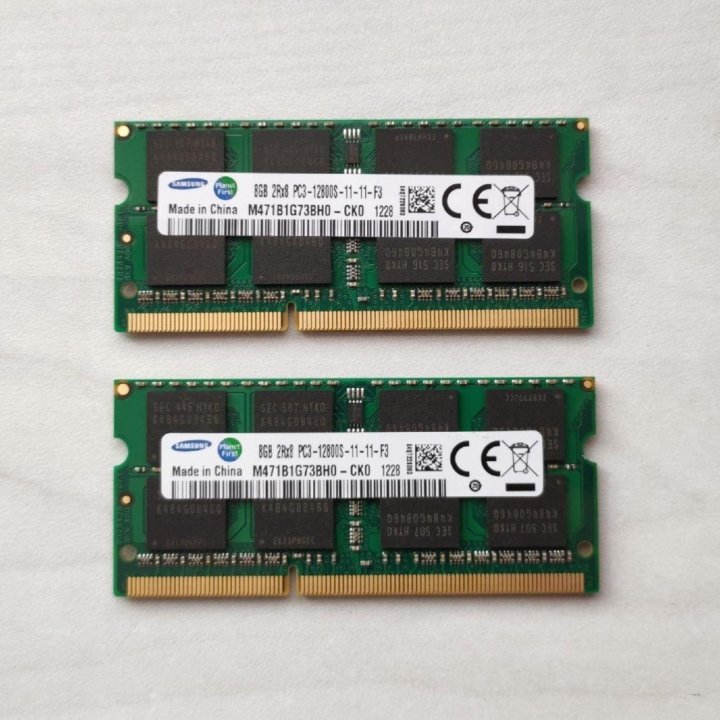 DDR3 16 гб оперативная память для ноутбука, 2x 8GB